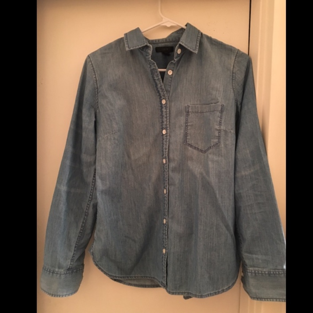 J. Crew chambray button down